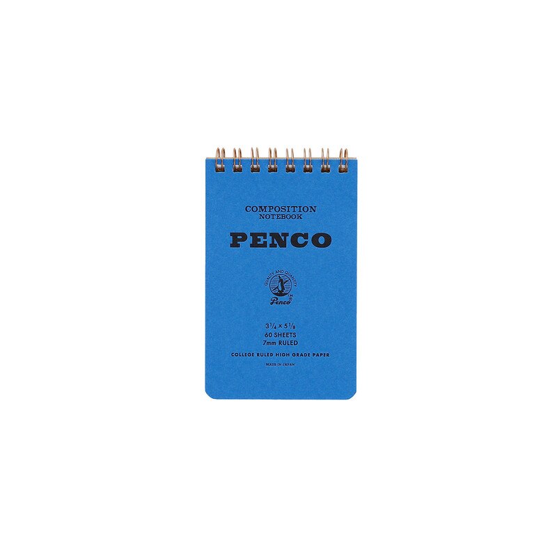 Penco - Coil Notepad - Small - Blue