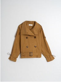 Short Trench Coat Indi & Cold Caramel