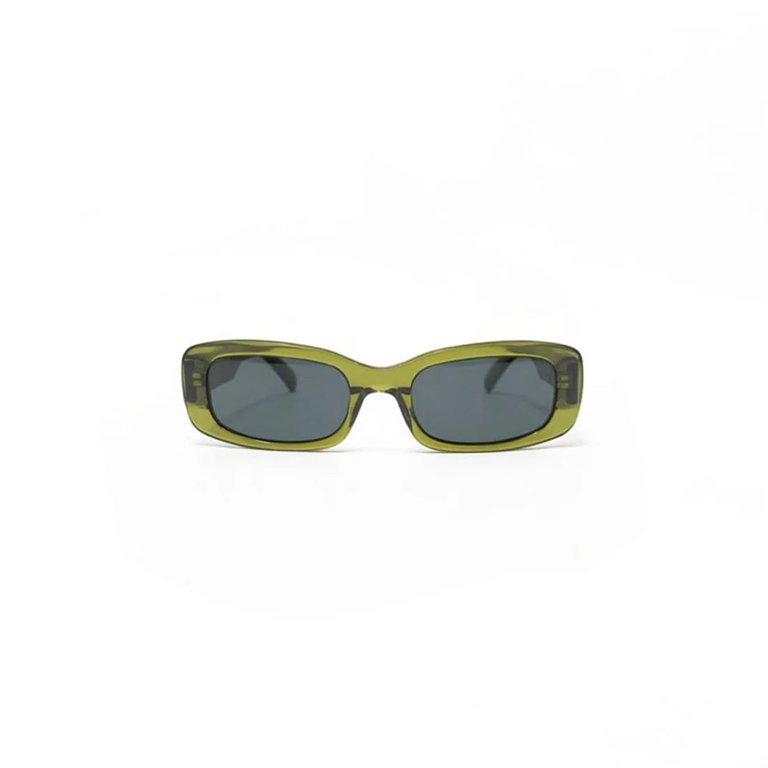 Untd2 Oval 60s Olive Frame with Green Lens Sunglasses
