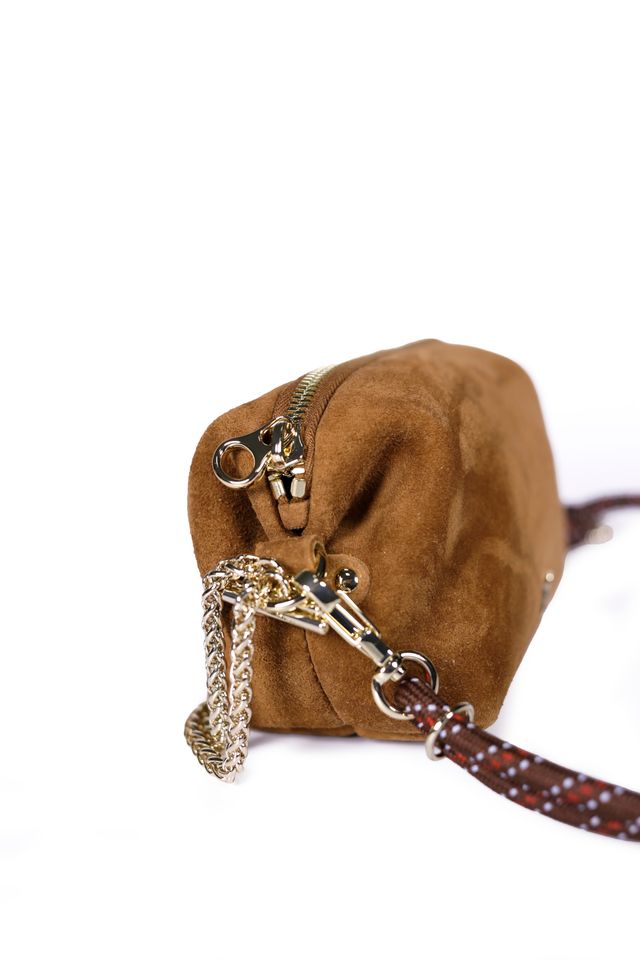 Craie Studio Nuage Handbag Suede Cognac