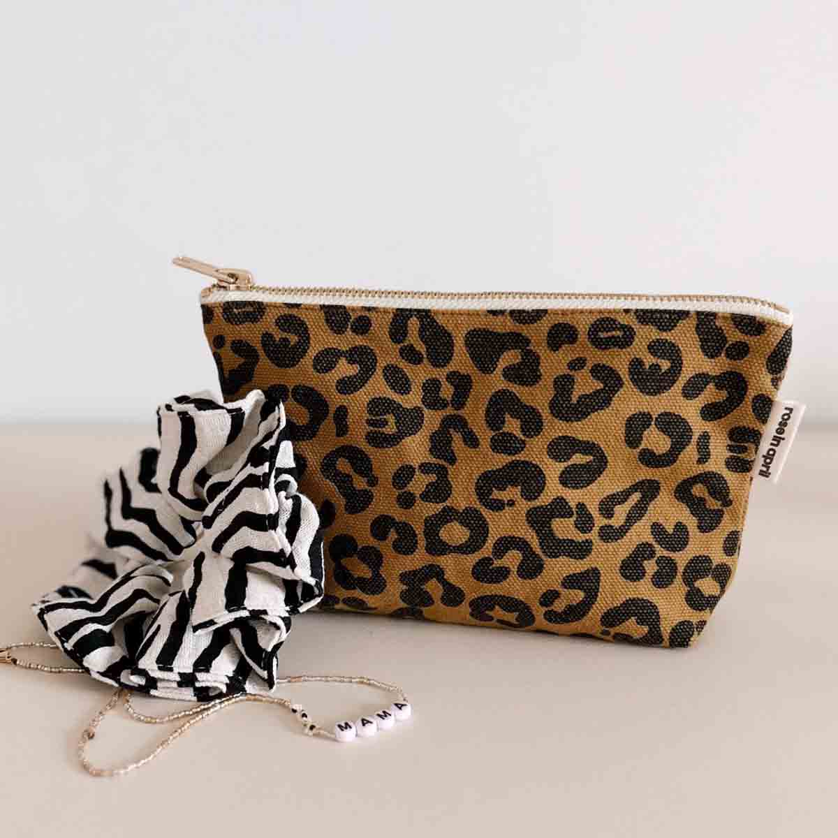 Leopard POUCH CARAMEL