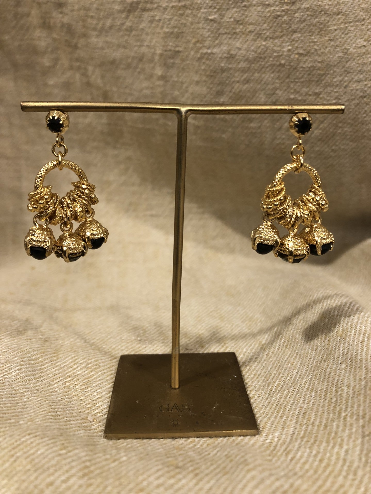 Gas Bijoux earrings Lucce Maranza black