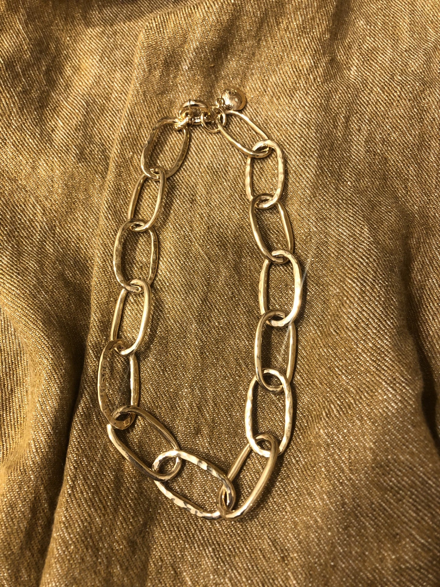 Gas Bijoux Necklace Oval Link Gold
