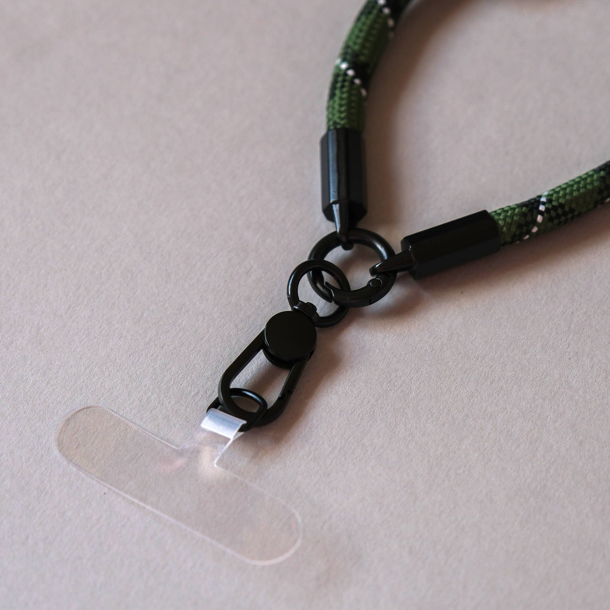 Green Black Wrist Phone Strap
