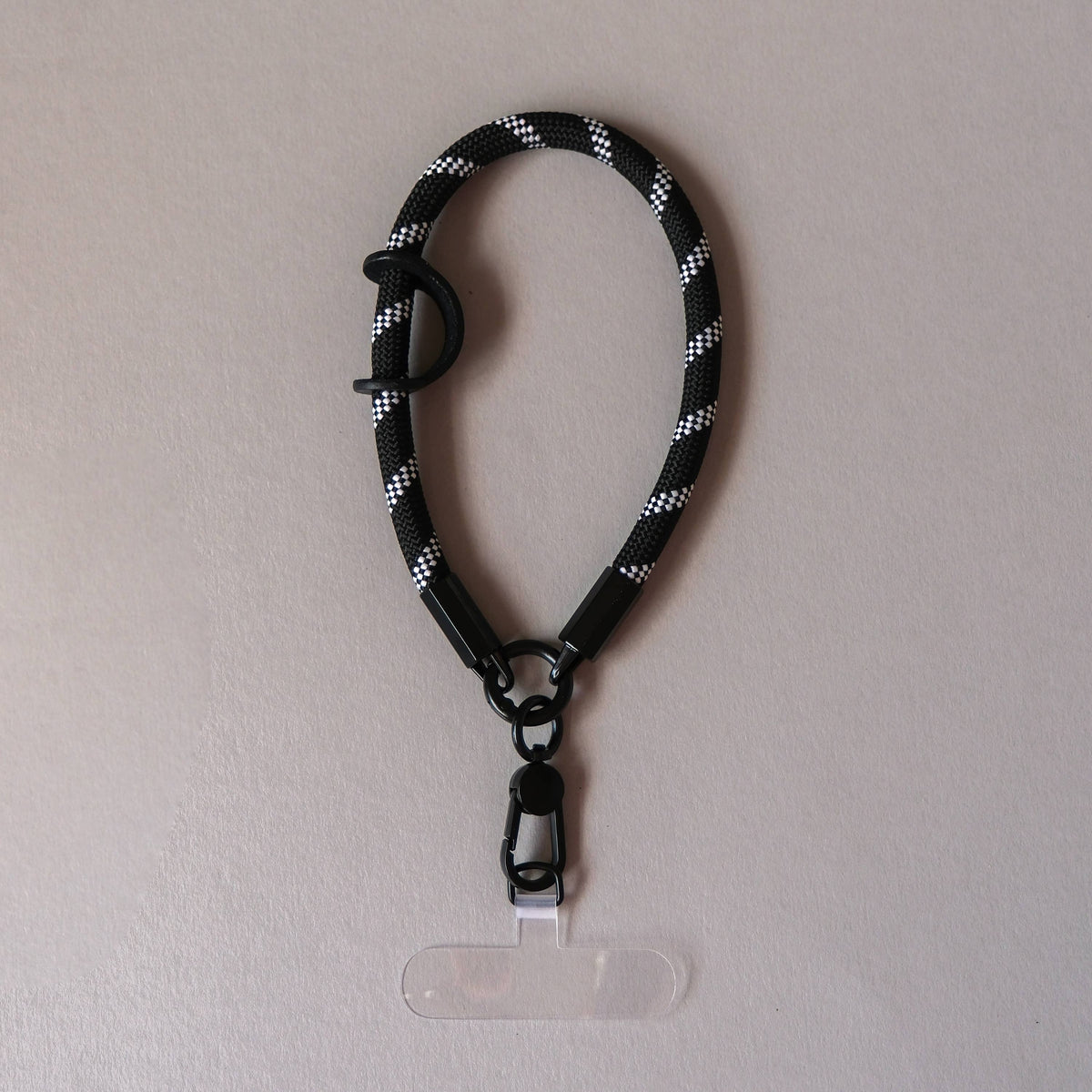 White/Black Rope Wrist Phone Strap