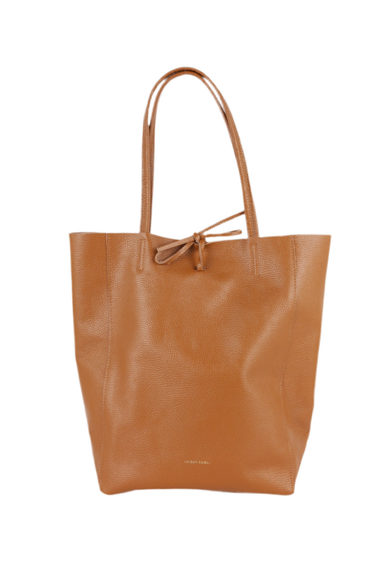 MAISON FANLI Large Tote DARK CAMEL