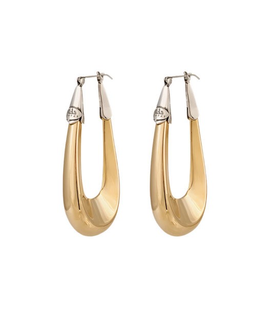 Gas Bijoux Earrings Ecume Large Gold/Silver
