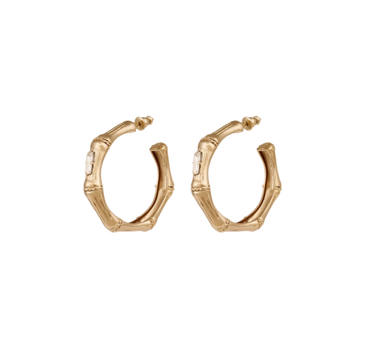 Gas Bijoux Hoops Bamboo