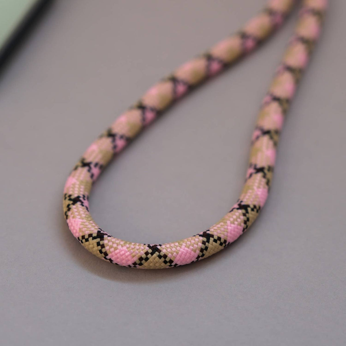Beige Pink Phone Strap