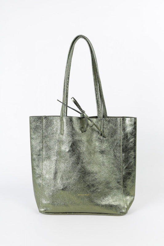 Medium Tote METALLIC KHAKI