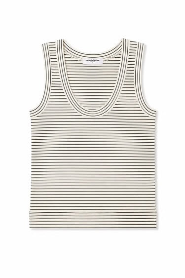 PWT Vicky Hemp Cotton Tank Natural/Black Stripe