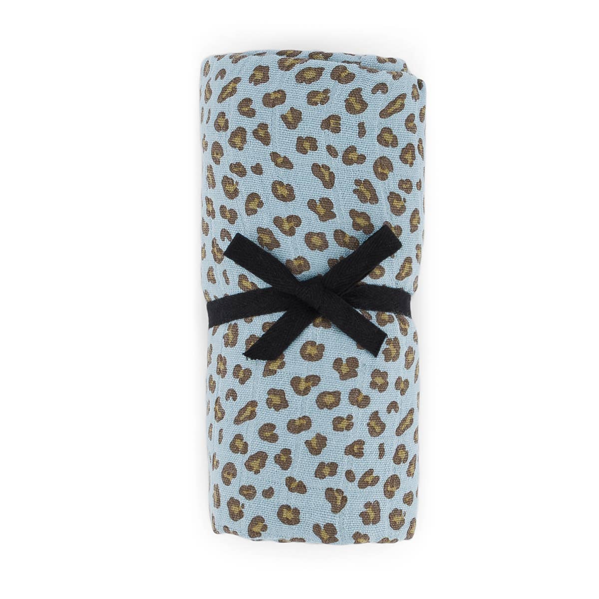 Scarf/Swaddle Mini Leopard Sky Blue 110x110