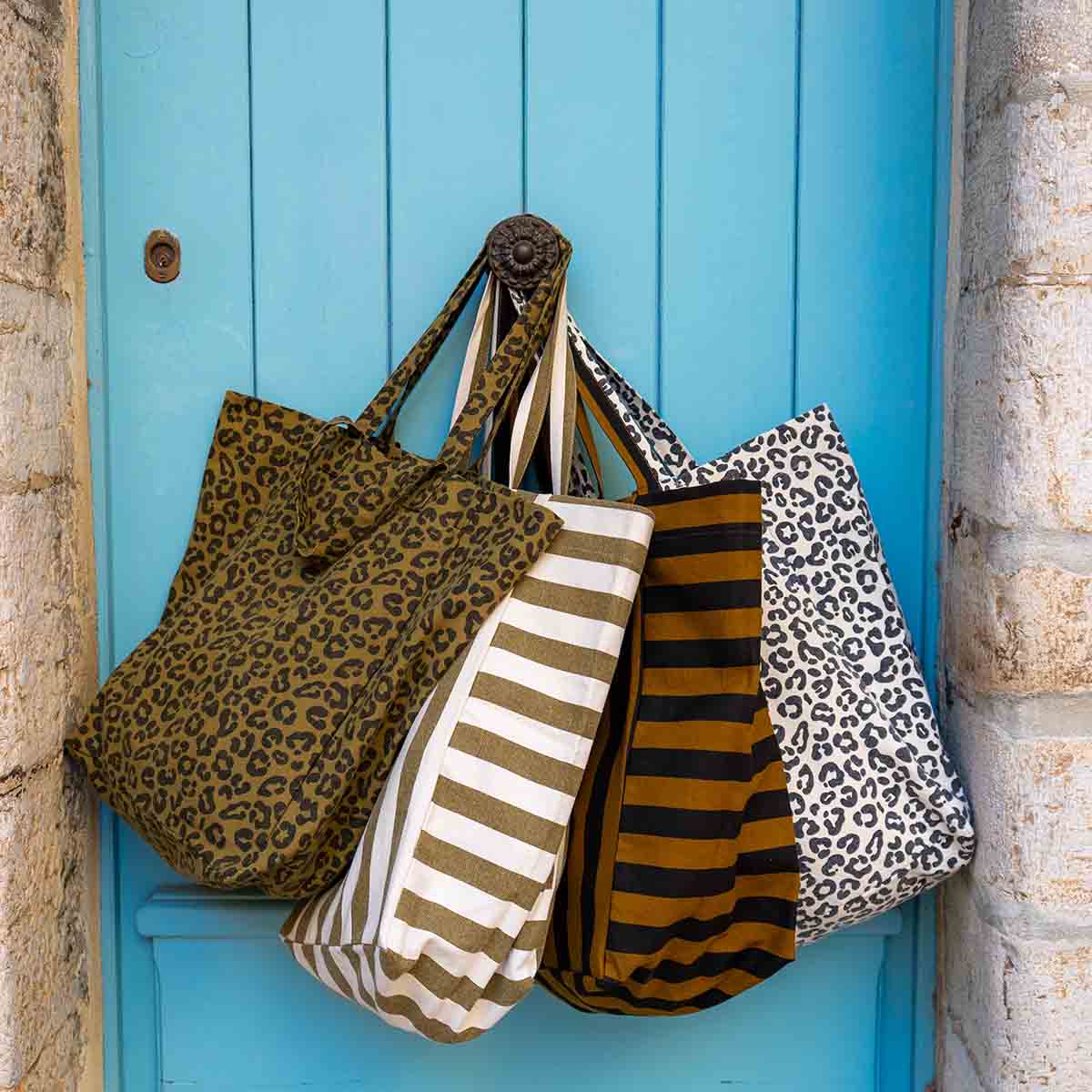 Tote Bag Leopard Olive