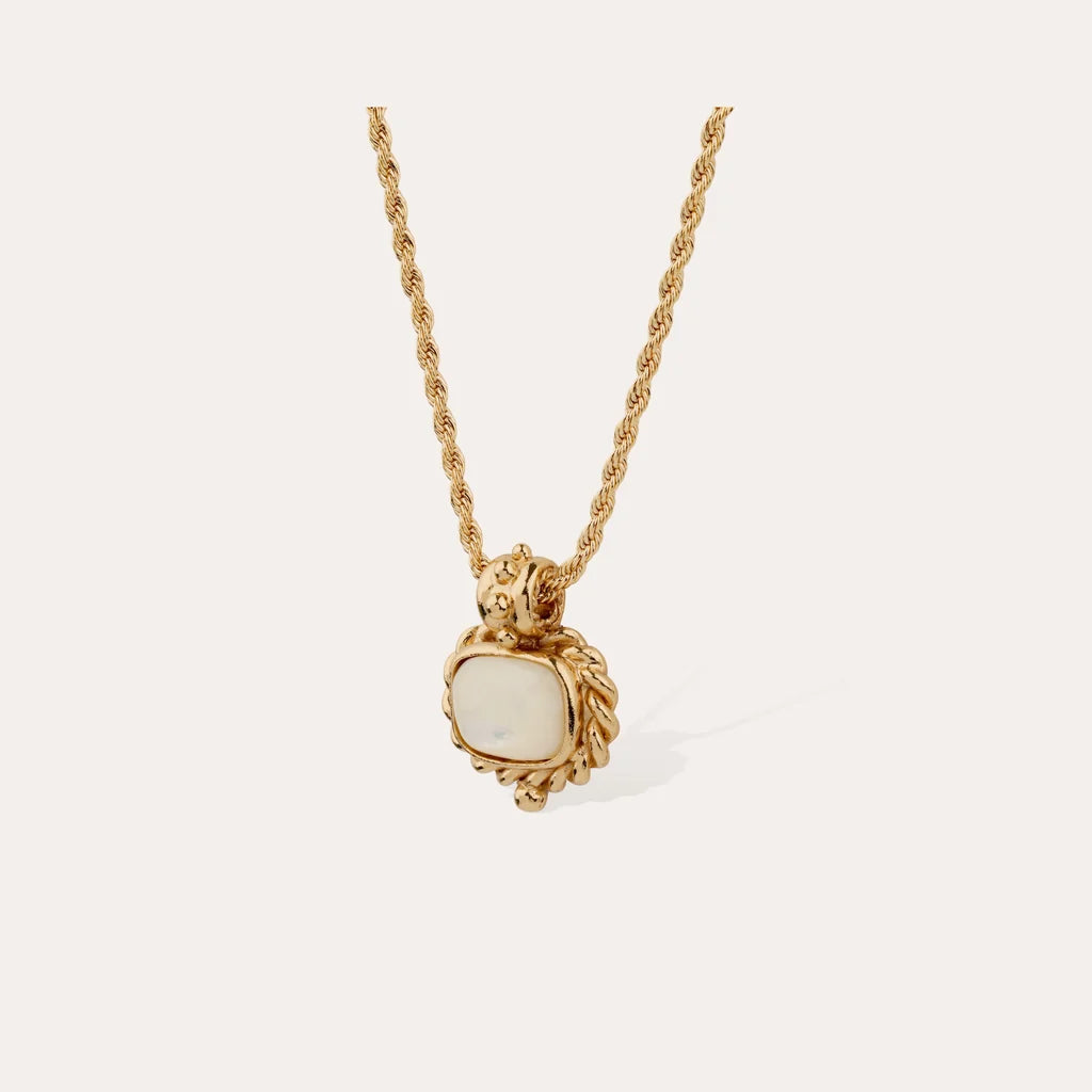 Gas Bijoux Necklace Amarante Mother of Pearl