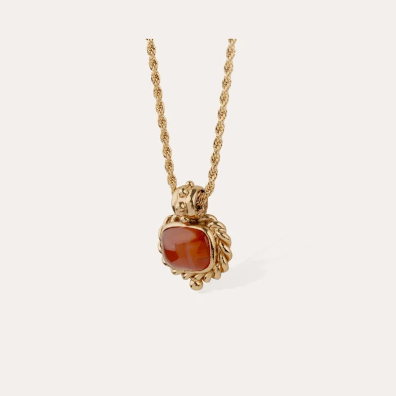 Gas Bijoux Necklace Amarante Carnelian