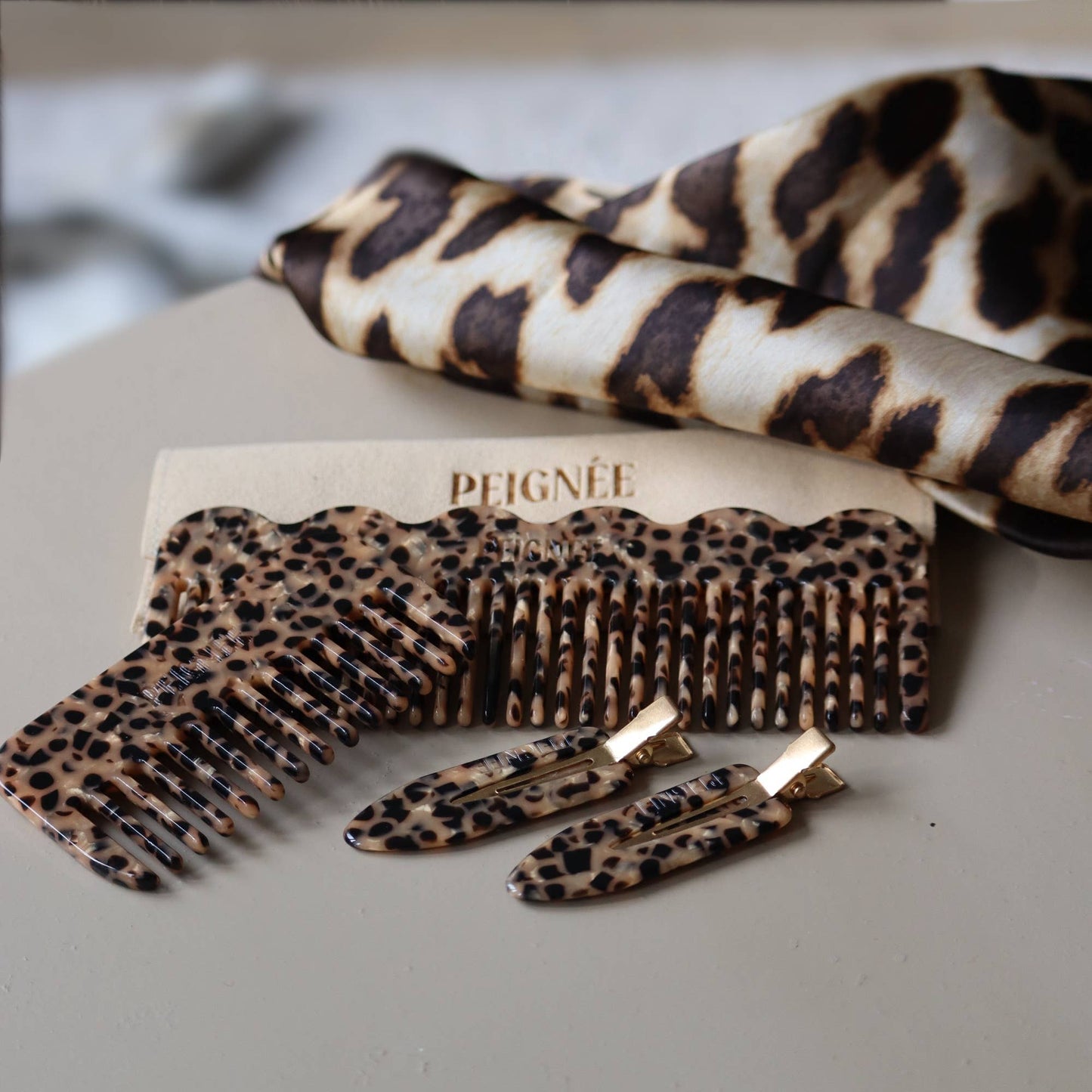 Travel Comb - Leopard