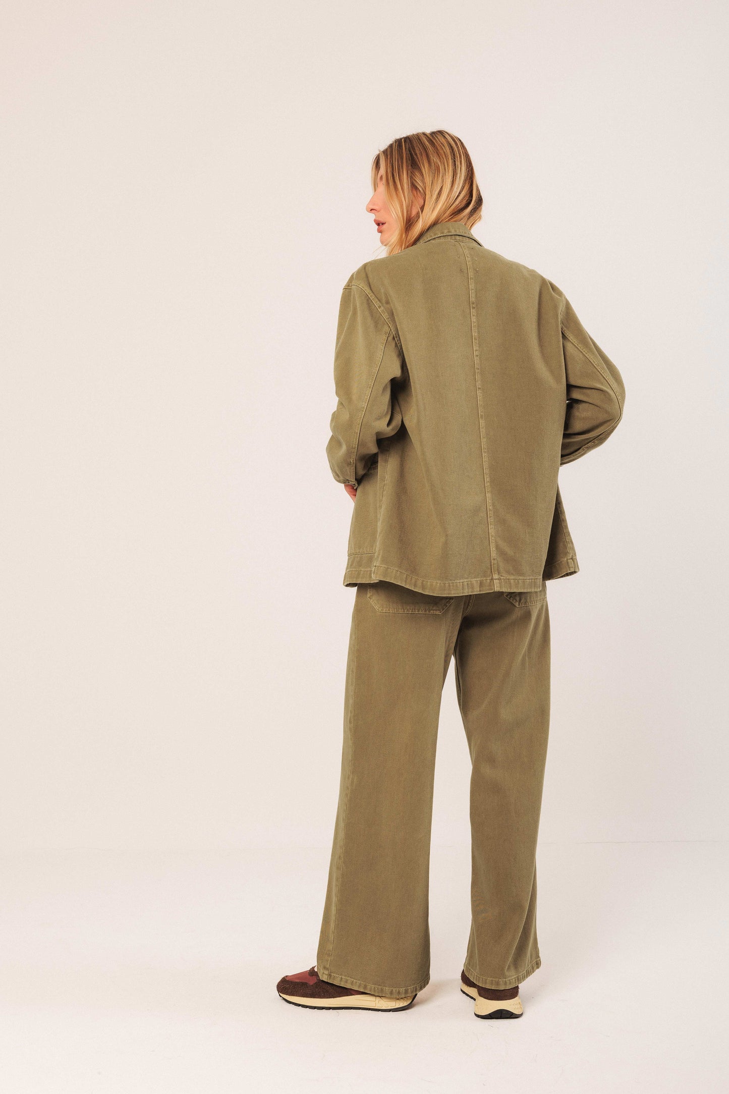 Indi & Cold Denim Jacket Olive