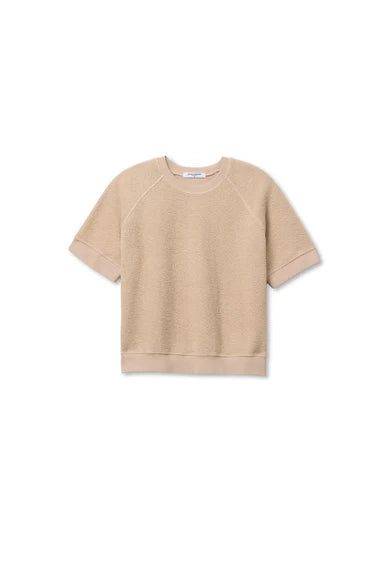 PWT Kennedy Fleece Short Sleeve Top Driftwood