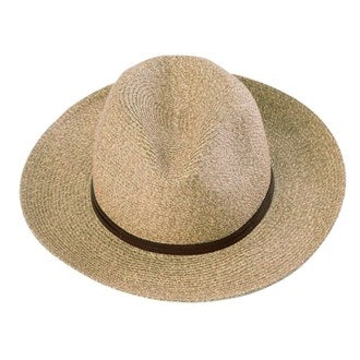 Borsalino Hat leather strap Cafe