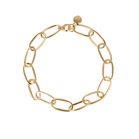 Gas Bijoux Necklace Oval Link Gold