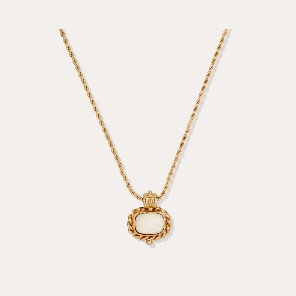 Gas Bijoux Necklace Amarante Mother of Pearl
