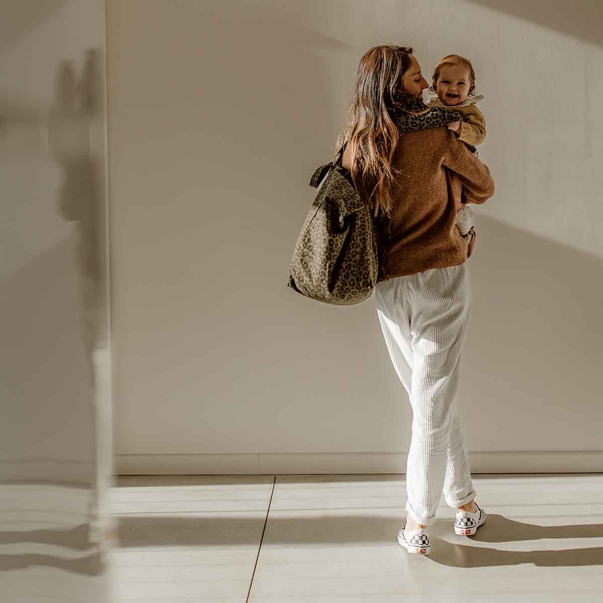 Leopard TOTE BAG OLIVE