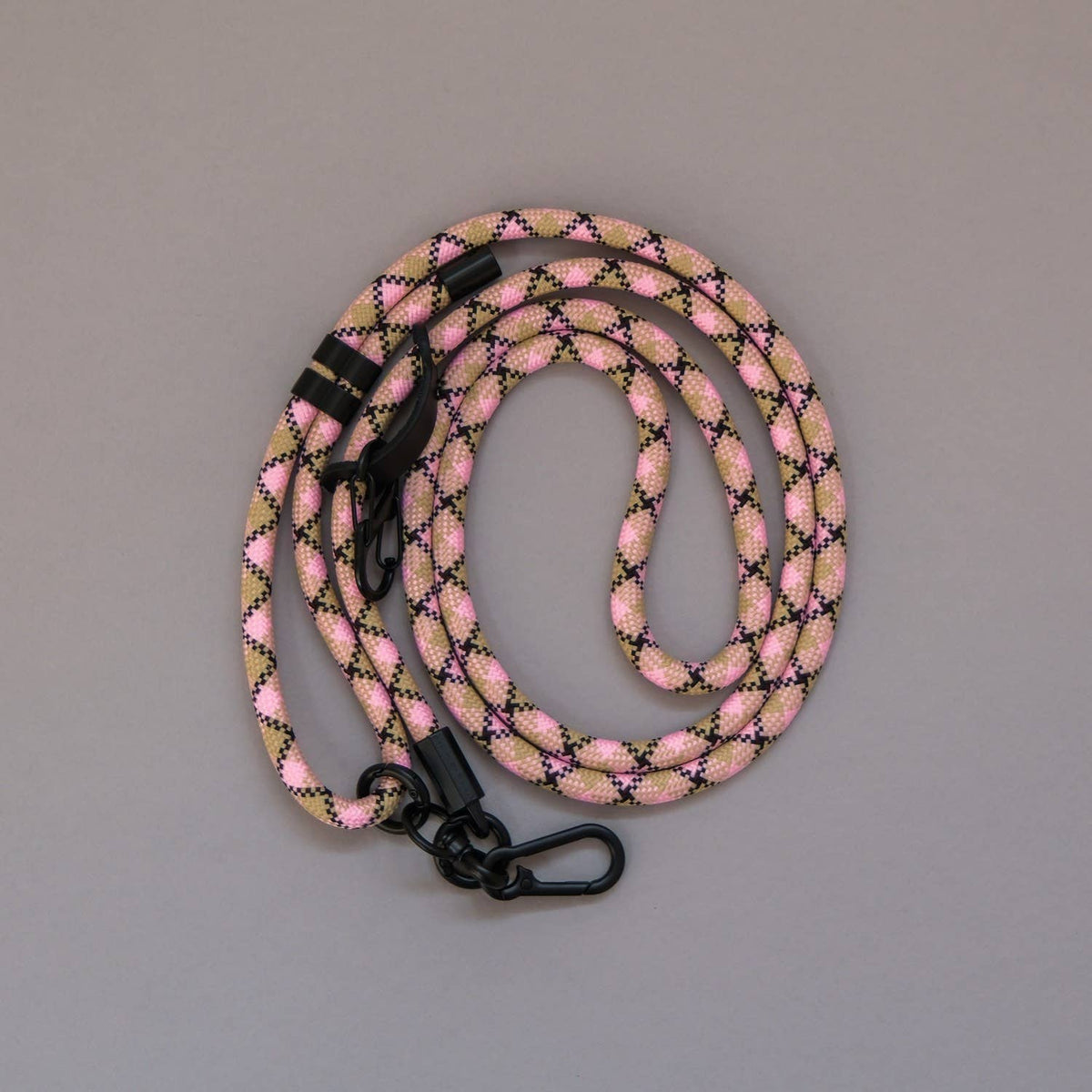 Beige Pink Phone Strap