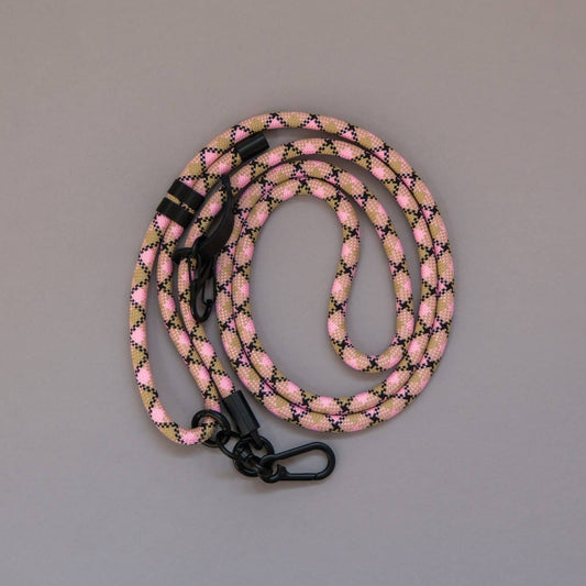 Beige Pink Phone Strap