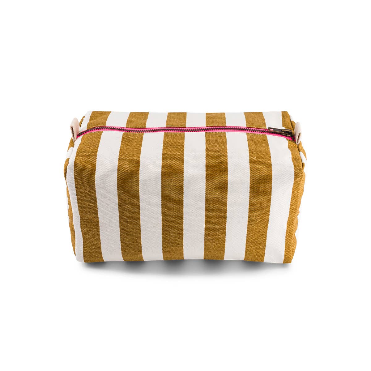 Toiletry Bag Caramel/Ecru Stripes