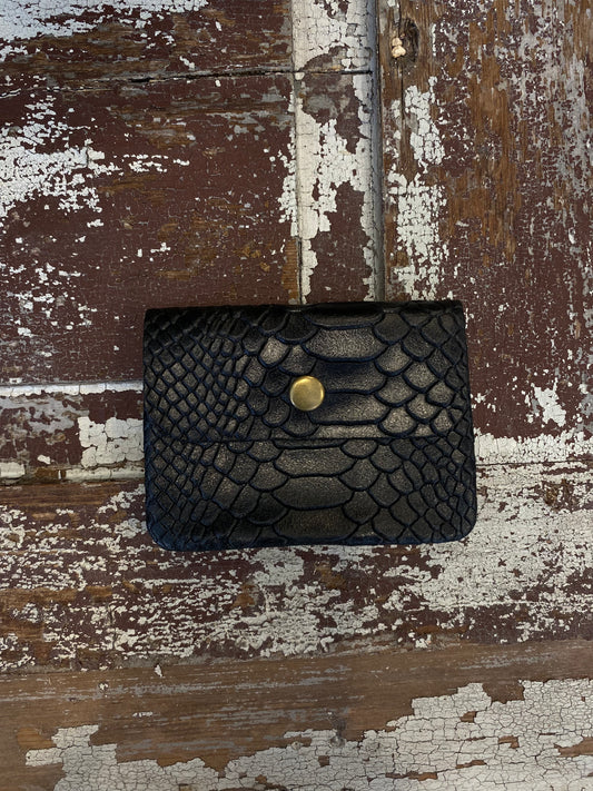 Coin Purse Python Black