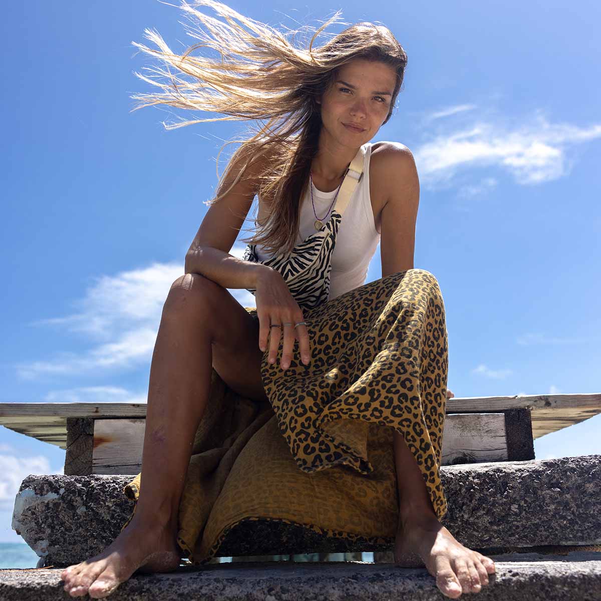 Leopard Sarong CARAMEL