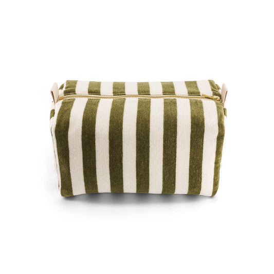 Toiletry Bag Terry Khaki Stripes