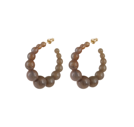 Gas Bijoux Earrings Andy Grey