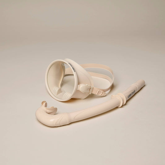 Dive Mask and Snorkel Set- CREAM