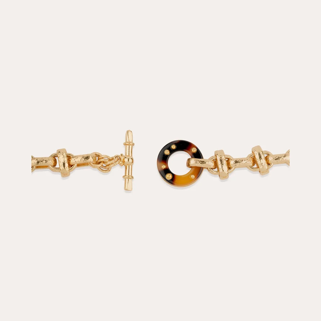 Gas Bijoux Adrian Necklace Gold/Tortoise