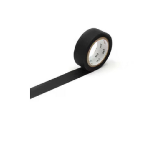 MT Masking Tape- Single Roll- Matte Black 15mm