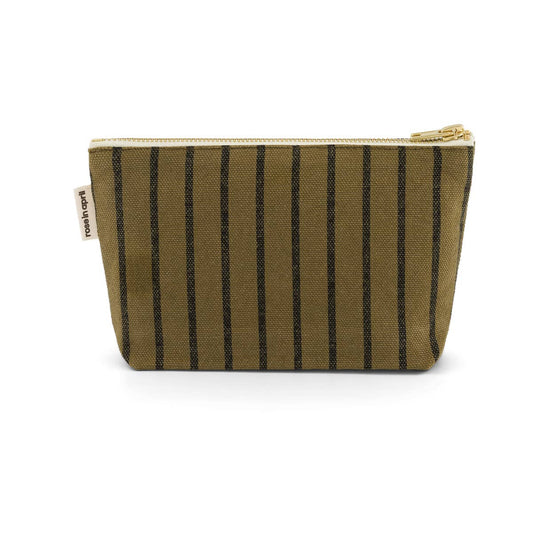 Pouch Tennis Stripe Black/  Olive