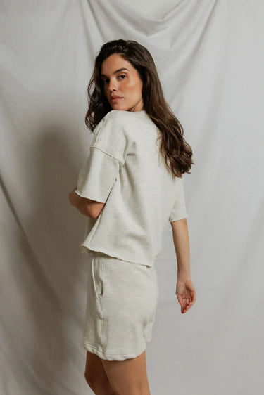 PWT Ezra Short Sleeve Sweatshirt Oatmeal