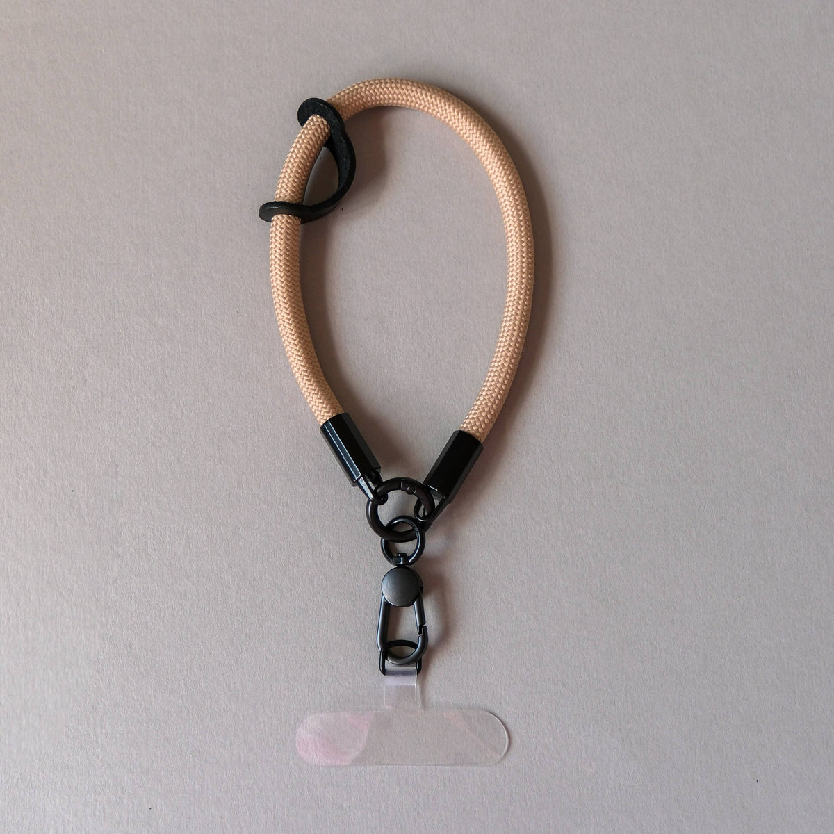 Natural Beige Wrist Phone Strap