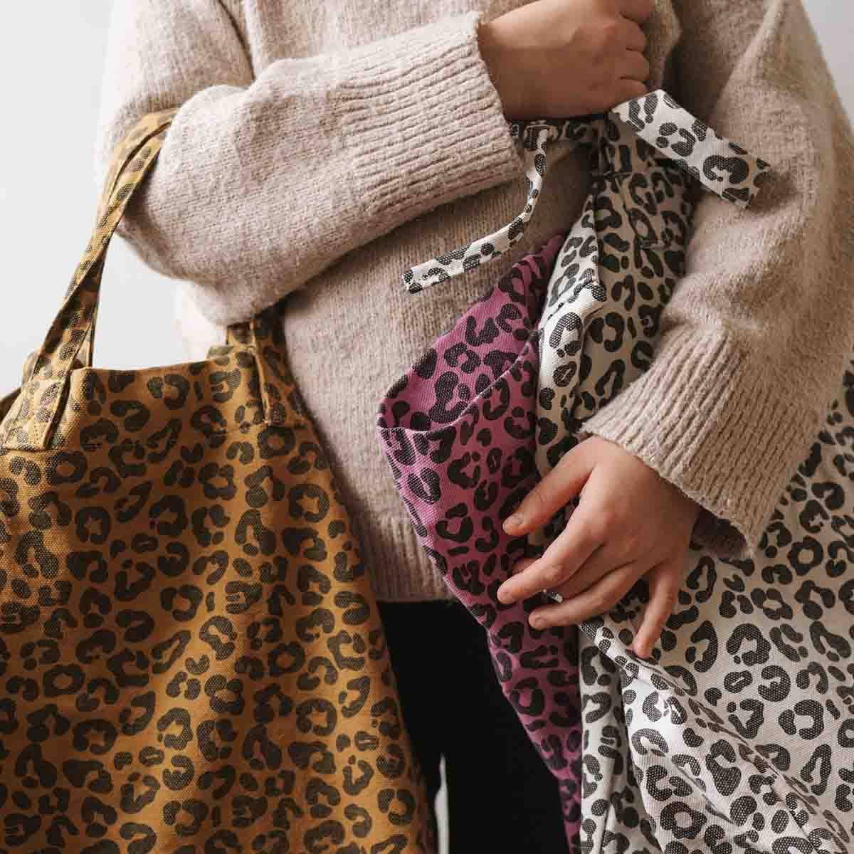 Leopard TOTE BAG CARAMEL