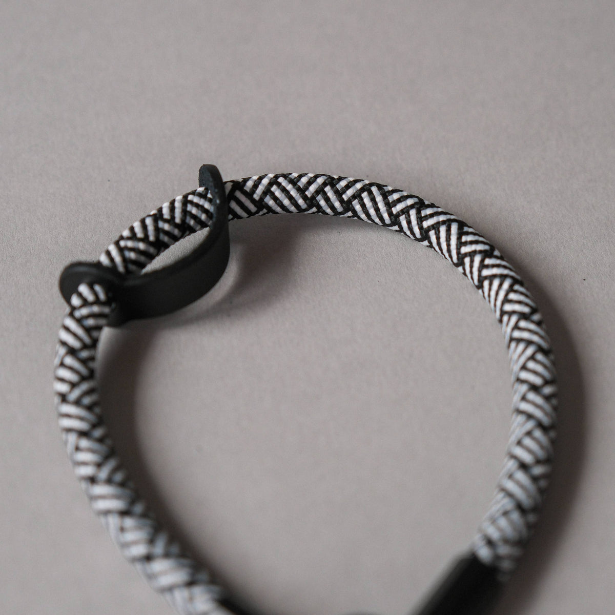 Black White Wrist Phone Strap