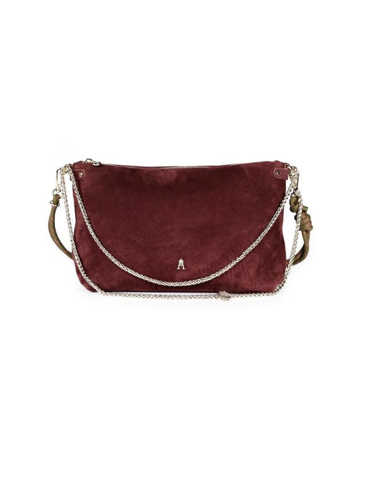 Craie Studio Mallow  Handbag Suede Burgundy