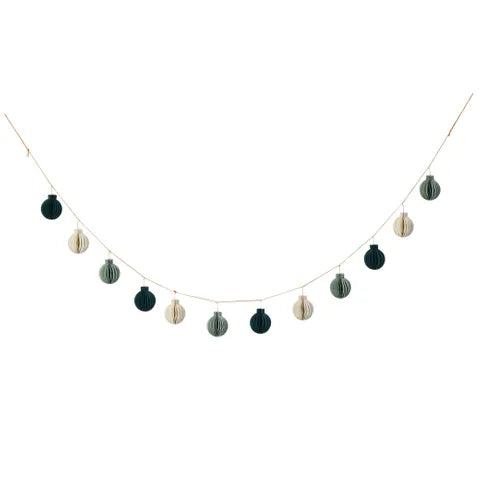 CTC Christmas Paper Garland Multi Green