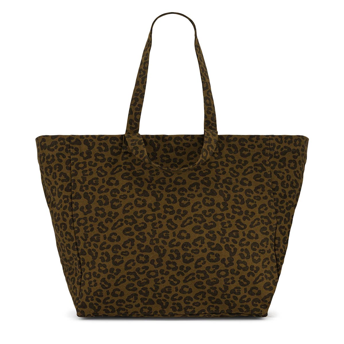 Leopard TOTE BAG OLIVE