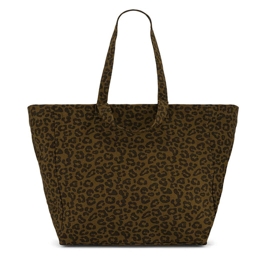 Leopard TOTE BAG OLIVE