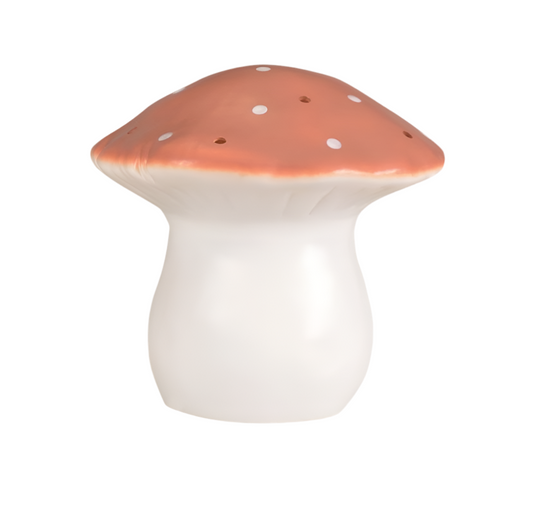 Mushroom lamp large terracotta