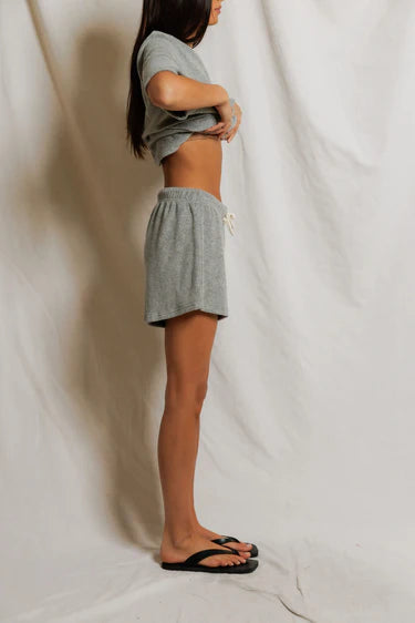 PWT Summer Loop Terry  Short Heather Grey