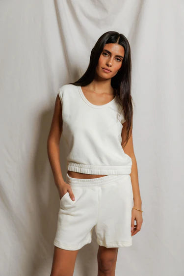 PWT Joy French Terry Tank Ivory