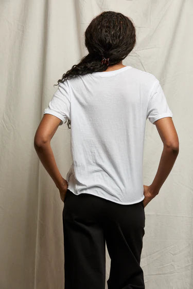 PWT Sofia Short Sleeve Crew Neck Tee White