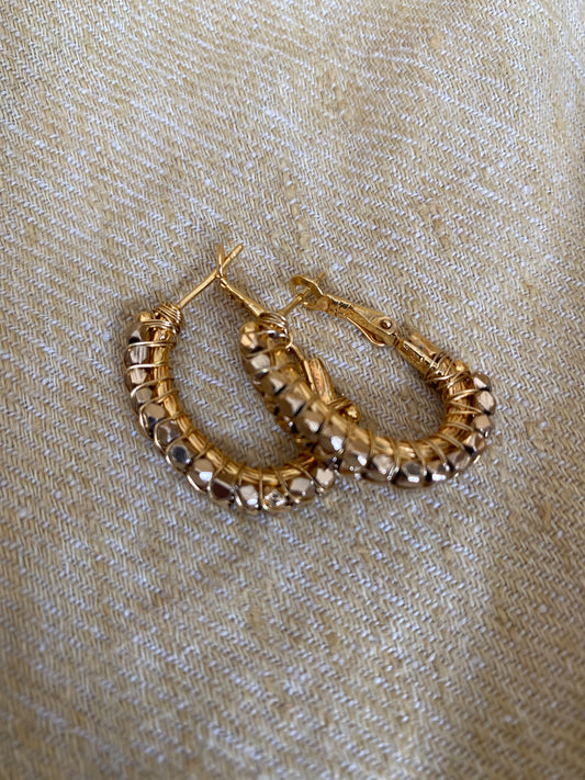 Gas Bijoux Hoop Earring Lyre Lucky